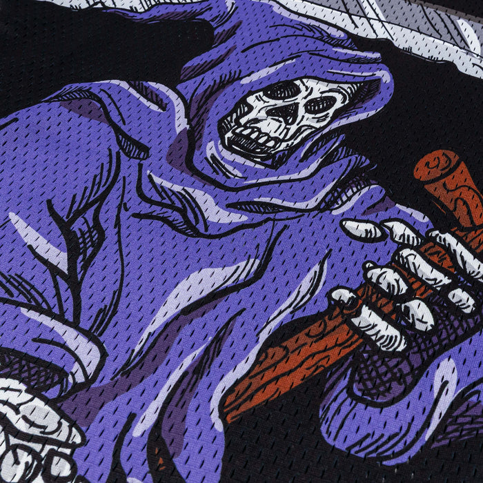 Luck #7 Mesh Mens Jersey (Black/Purple)