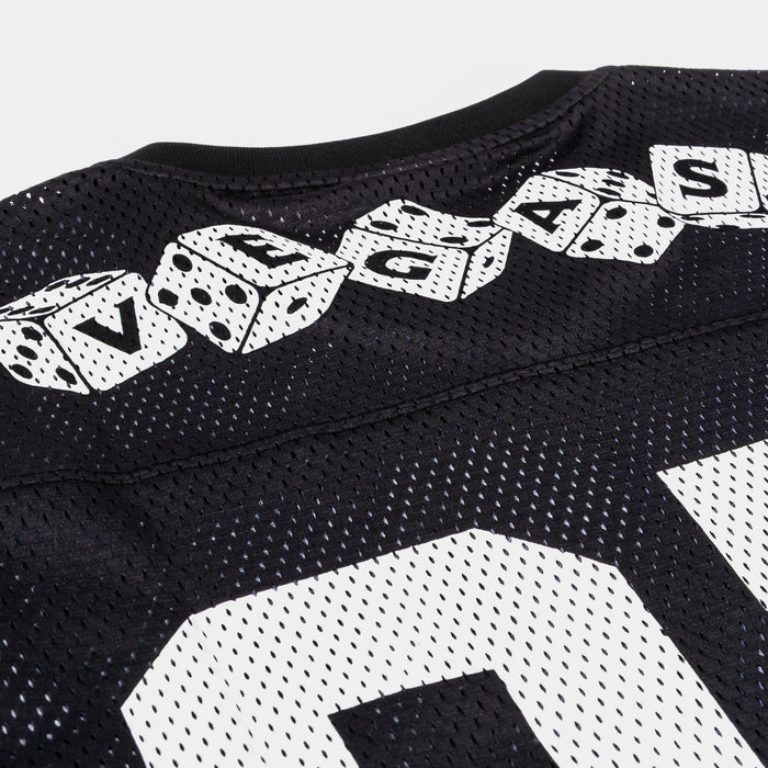 Luck #7 Mesh Mens Jersey (Black/Purple)