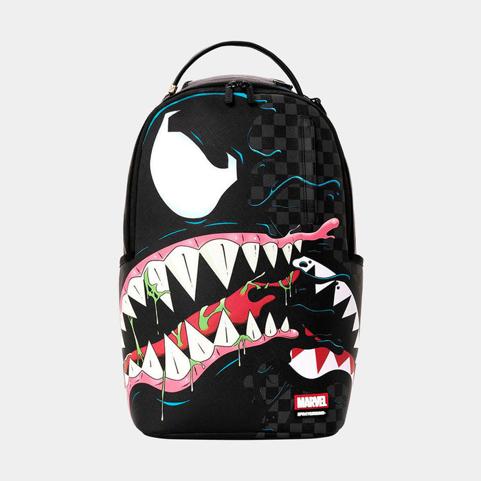 Marvel Spider-Man Venom Sharkmouth Mens Backpack (Black/White)