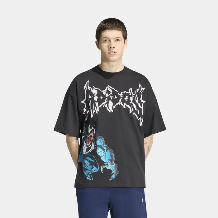 Marvel Venom Graphic Mens Short Sleeve Shirt (Black/Blue)
