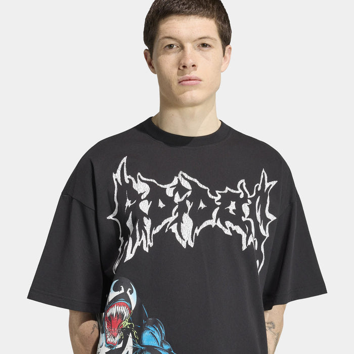 Marvel Venom Graphic Mens Short Sleeve Shirt (Black/Blue)