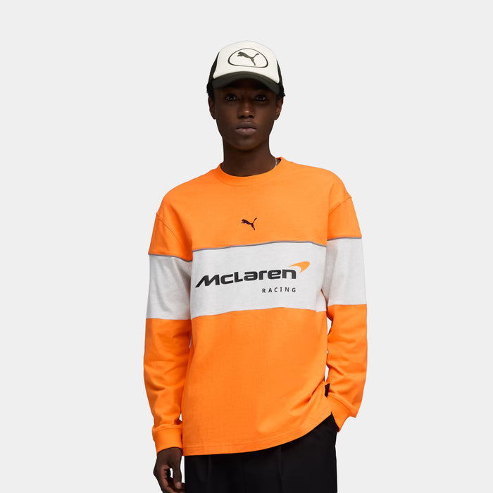 McLaren Racing Mens Long Sleeve Shirt (Papaya)