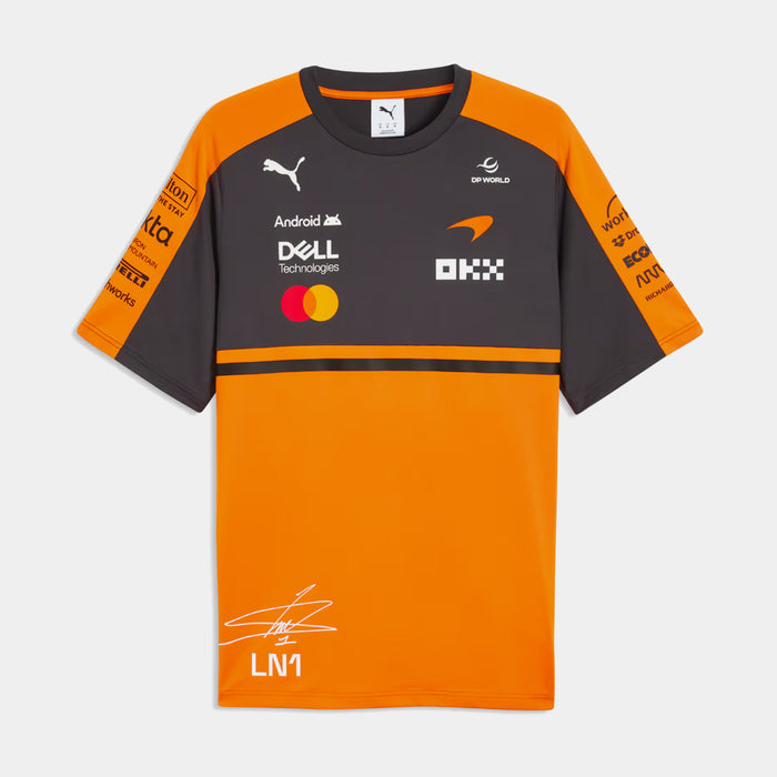 McLaren Racing Replica Norris Mens Short Sleeve Shirt (Papaya)