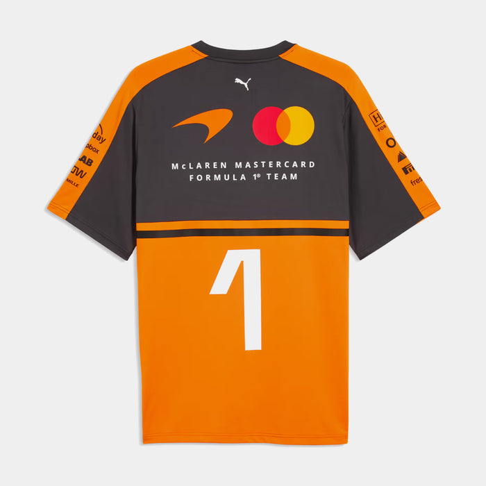 McLaren Racing Replica Norris Mens Short Sleeve Shirt (Papaya)