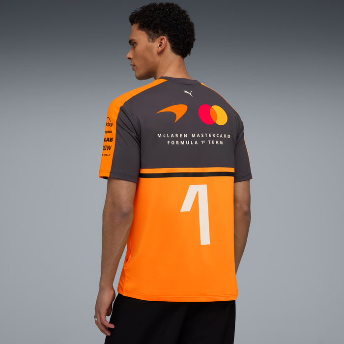 McLaren Racing Replica Norris Mens Short Sleeve Shirt (Papaya)