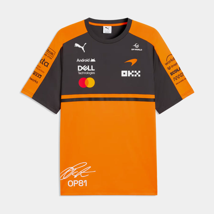 McLaren Racing Replica Piastri Mens Short Sleeve Shirt (Papaya)