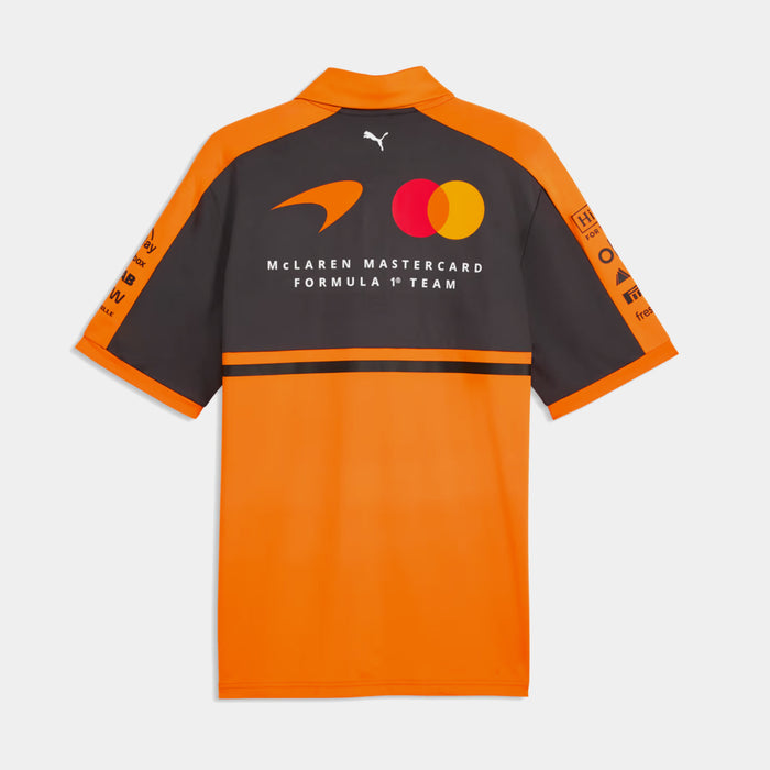 McLaren Racing Replica Polo Mens Short Sleeve Shirt (Papaya)