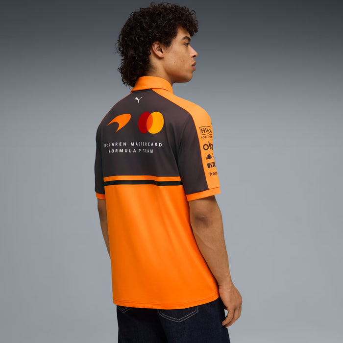 McLaren Racing Replica Polo Mens Short Sleeve Shirt (Papaya)