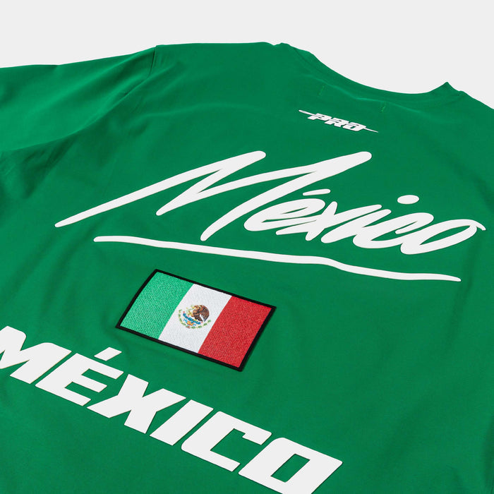 Mexico Nations Mens Short Sleeve Shirt (Kelly Green)