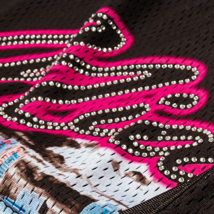 Miami Exclusive Mesh Mens Jersey (Black/Pink)
