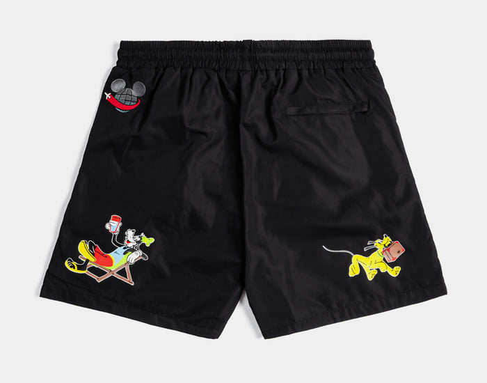 Mickey and Friends Traveler By Shoe Palace Happy Place Hybrid Mens Shorts (Black/Red)