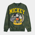 Mickey and Friends Traveler By Shoe Palace Mickey Crewneck Mens Sweatshirt (Green/Yellow)