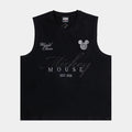 Mickey and Friends Traveler By Shoe Palace Mickey Mouse Cut Off Mens Tank Top (Black/Grey)