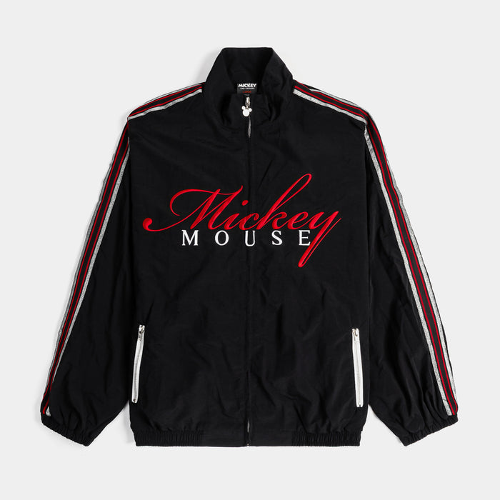 Mickey and Friends Traveler By Shoe Palace Mickey Mouse Track Mens Jacket (Black/Red)
