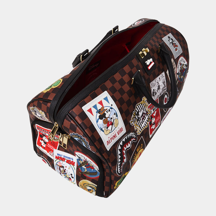Mickey Mouse Global Mogul Duffle Mens Bag (Brown/White)