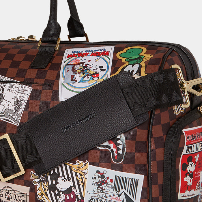 Mickey Mouse Global Mogul Duffle Mens Bag (Brown/White)