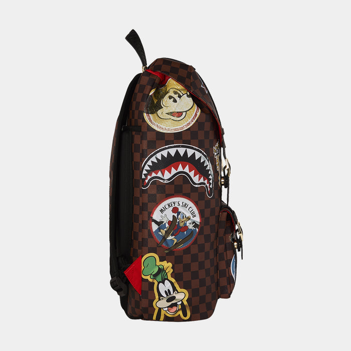 Mickey Mouse Global Mogul Hills Mens Backpack (Brown/White)