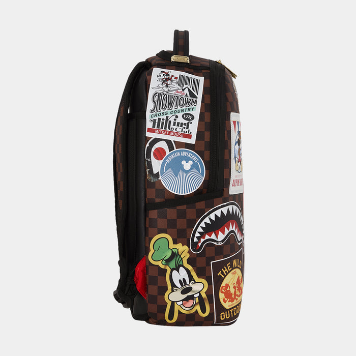 Mickey Mouse Global Mogul Mens Backpack (Brown/White)