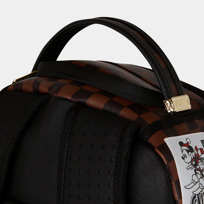 Mickey Mouse Global Mogul Mens Backpack (Brown/White)