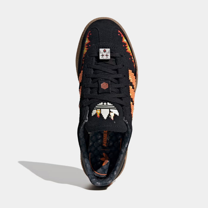 Minecraft Handball Spezial Grade School Lifestyle Shoes (Core Black/Pure Orange/Cloud White)