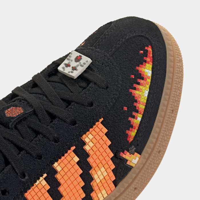 Minecraft Handball Spezial Grade School Lifestyle Shoes (Core Black/Pure Orange/Cloud White)