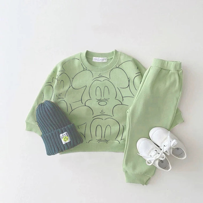 MiniMood – Summer Tracksuit Set for Babies (T-Shirt & Shorts)