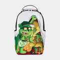 Money Bear Stash Mens Backpack (White/Green)