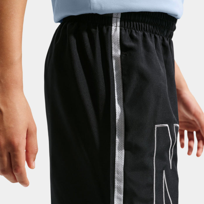 Multi Dri Fit Training Woven Grade School Shorts (Black/Pure Platinum/White)