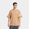 Neuclassics 3 Stripes Tee Mens Short Sleeve Shirt (Cardboard Brown)