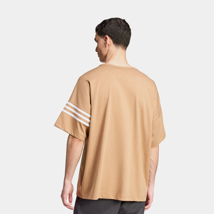 Neuclassics 3 Stripes Tee Mens Short Sleeve Shirt (Cardboard Brown)