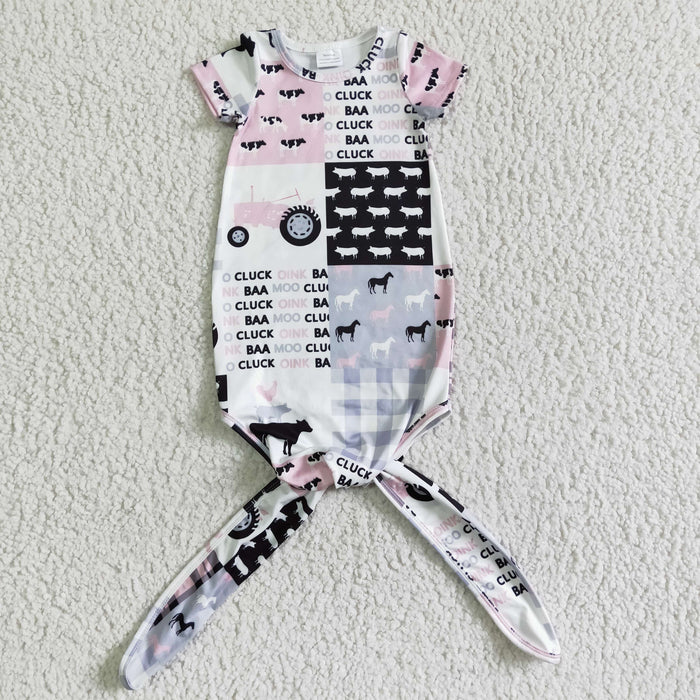 New born baby gown pajamas NB0003