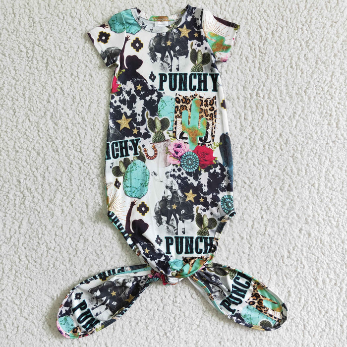 New born baby gown pajamas NB0008