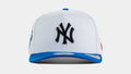 New York Yankees 950AF Curve Snapback Mens Hat (White/Blue)