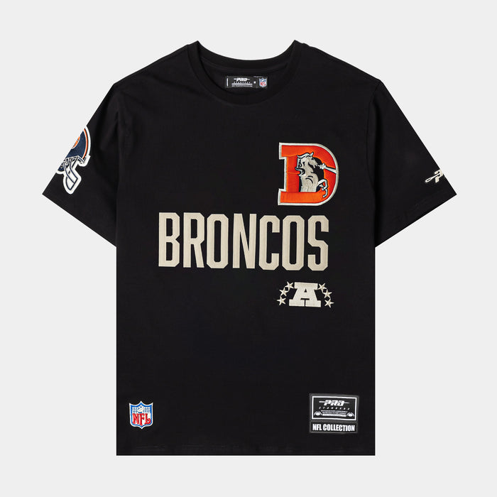NFL Denver Broncos Original Mens Short Sleeve Shirt (Black/White)