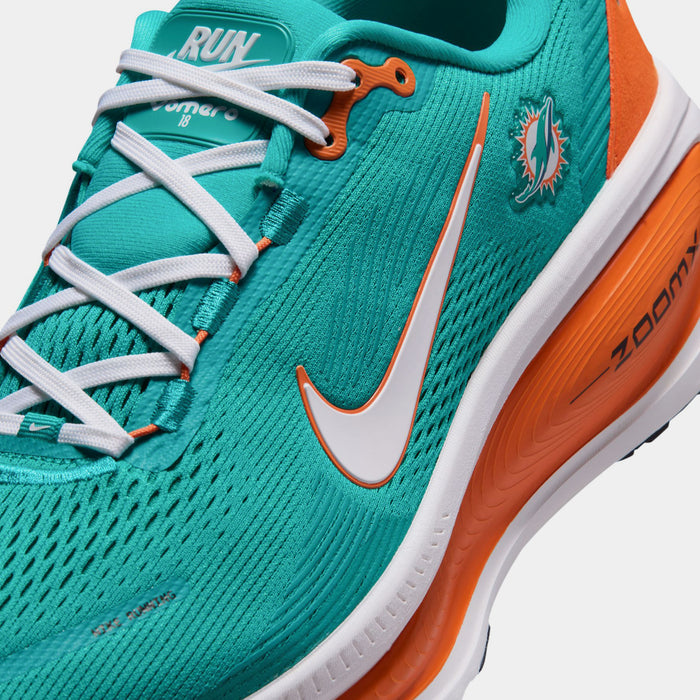 NFL x Vomero 18 Miami Dolphins Mens Running Shoes (Turbo Green/White/Brilliant Orange)