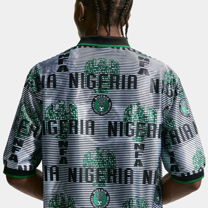 Nigeria Energy Dri Fit Soccer Mens Jersey (White/Black/Pine Green/Electric Green)