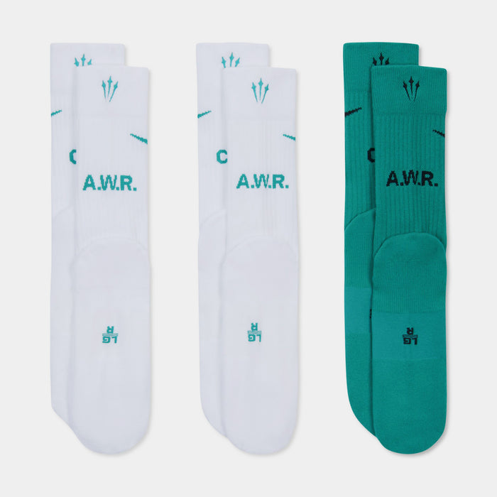 NOCTA 3pack Mens Socks (Green/White)