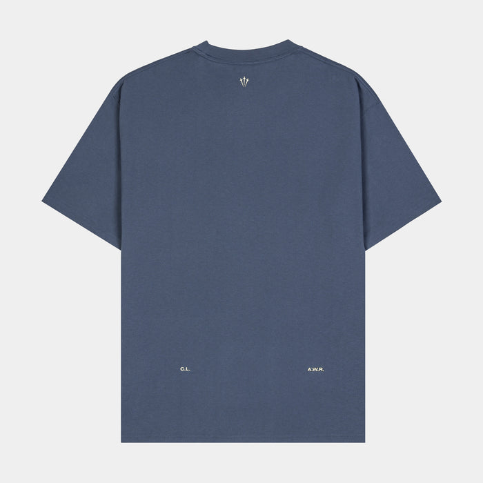 NOCTA NRG Mens Short Sleeve Shirt (Difused Blue/Citron Tint)