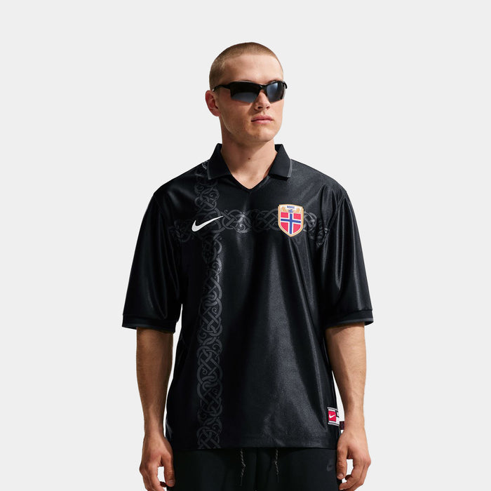 Norway Energy Dri Fit Soccer Mens Jersey (Black/White)