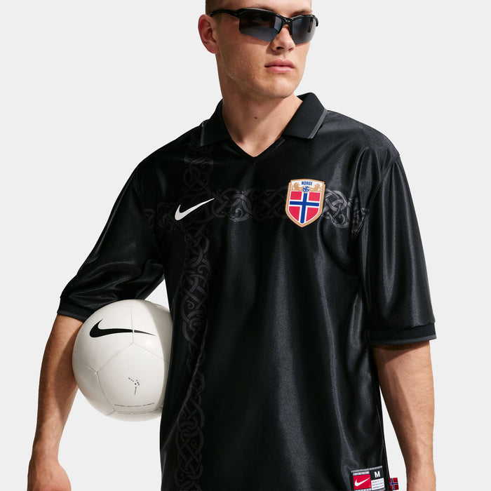 Norway Energy Dri Fit Soccer Mens Jersey (Black/White)