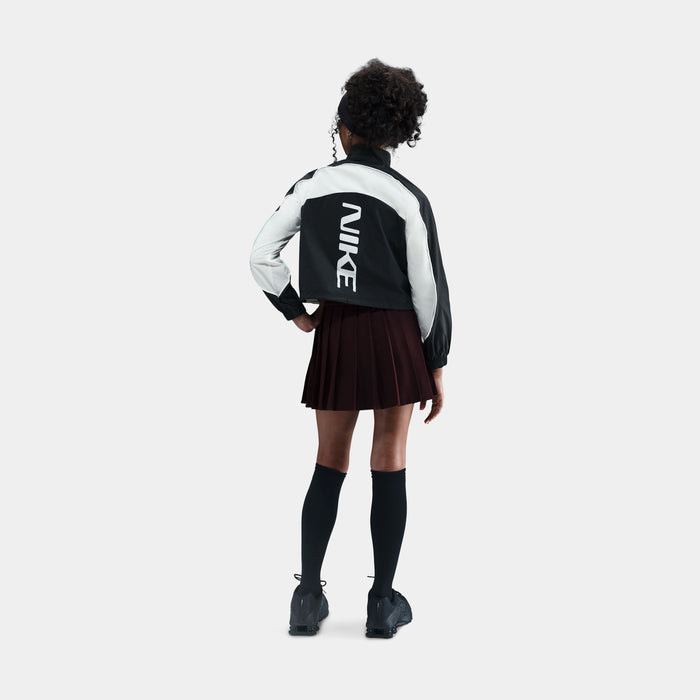 NSW 1/4 Zip Tracksuit Grade School Jacket (Black/White/White/White)