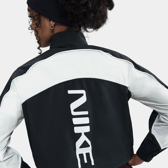 NSW 1/4 Zip Tracksuit Grade School Jacket (Black/White/White/White)