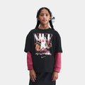 NSW Butterfly Graphic Grade School Short Sleeve Shirt (Black/Pink)
