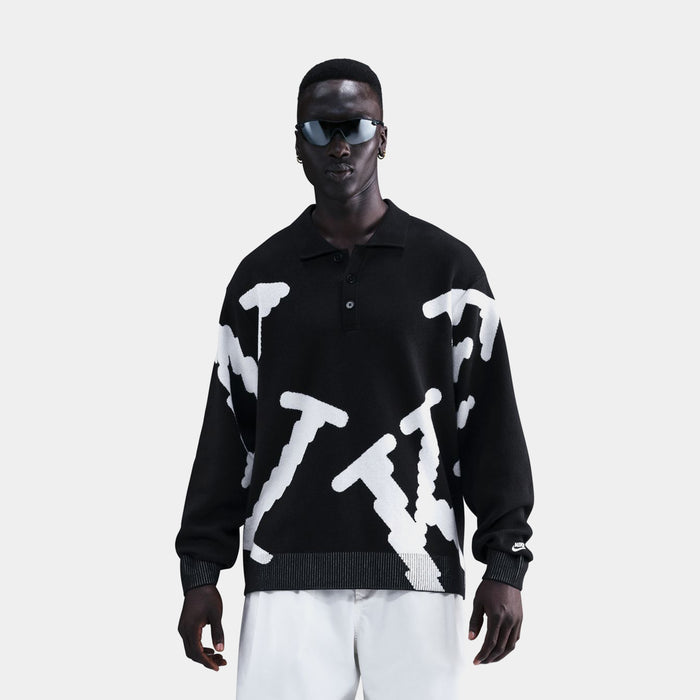 NSW Club Rugby Top Mens Long Sleeve Shirt (Black/White/White)