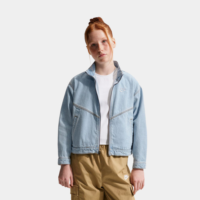 NSW Collection Windrunner Denim Grade School Jacket (Light Armory Blue/Light Armory Blue)