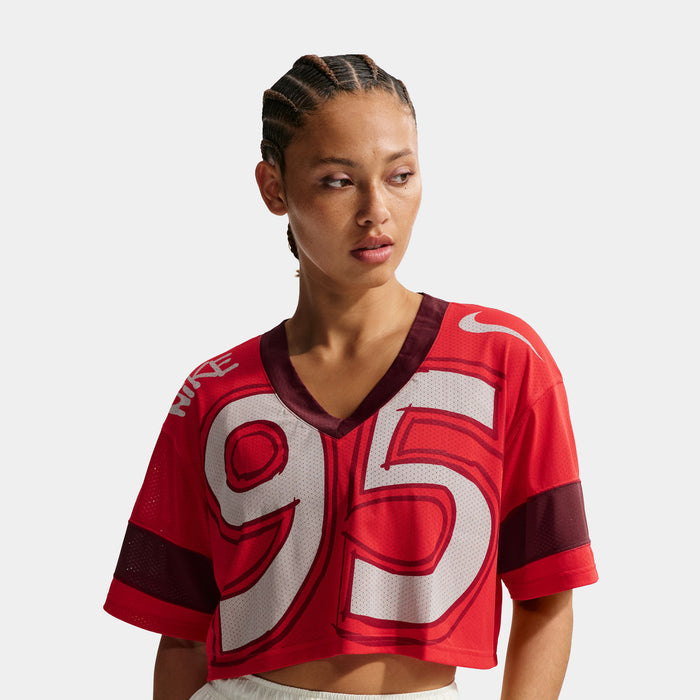 NSW Oversized Cropped Womens Jersey (Red/White)