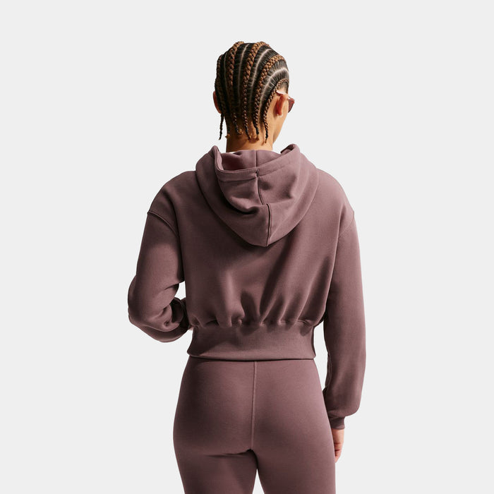 NSW Phoenix Fleece Loose Full Zip Cropped Womens Hoodie (Tattoo/Sail)
