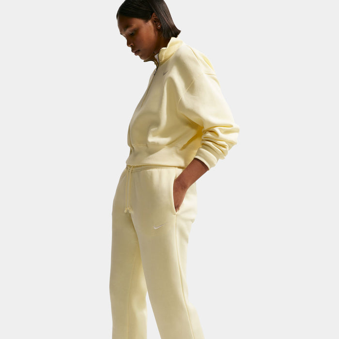 NSW Phoenix Fleece Mid Rise Open Hem Sweatpants (Yellow)