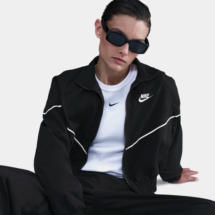 NSW Windrunner Woven Womens Jacket (Black/Sail/Sail)