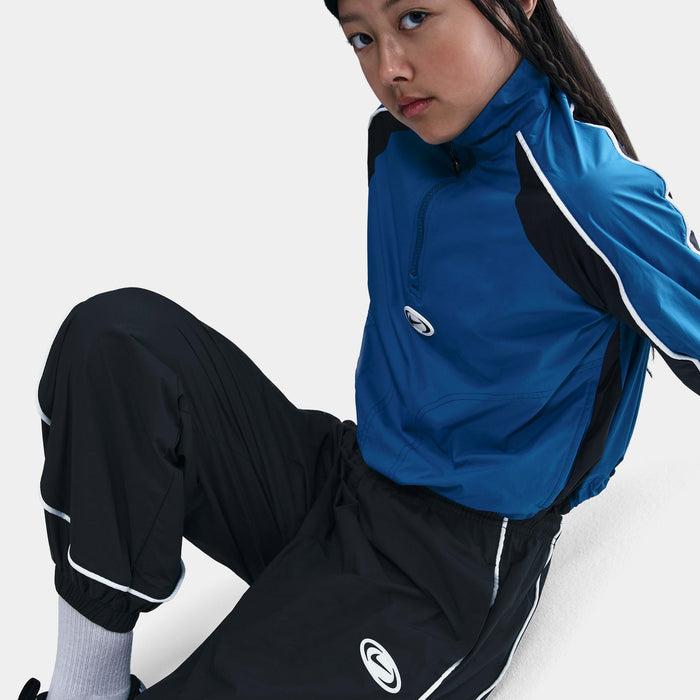 NSW Woven Track Grade School Pants (Black/Black/White)
